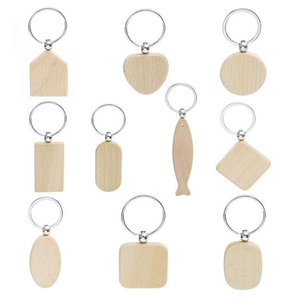 10 pcs/set simple cute blank wooden keychain diy wood key ring keys holder x6he, Silver
10 pcs/set simple cute blank wooden keychain diy wood key ring keys holder x6he, Silver