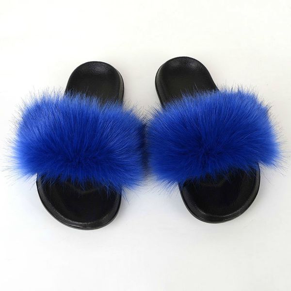 ladies fake fox fur fluffy slippers hairy fox hair sandals woman non-slip plush slippers casual beach wear shoes, Black
ladies fake fox fur fluffy slippers hairy fox hair sandals woman non-slip plush slippers casual beach wear shoes, Black