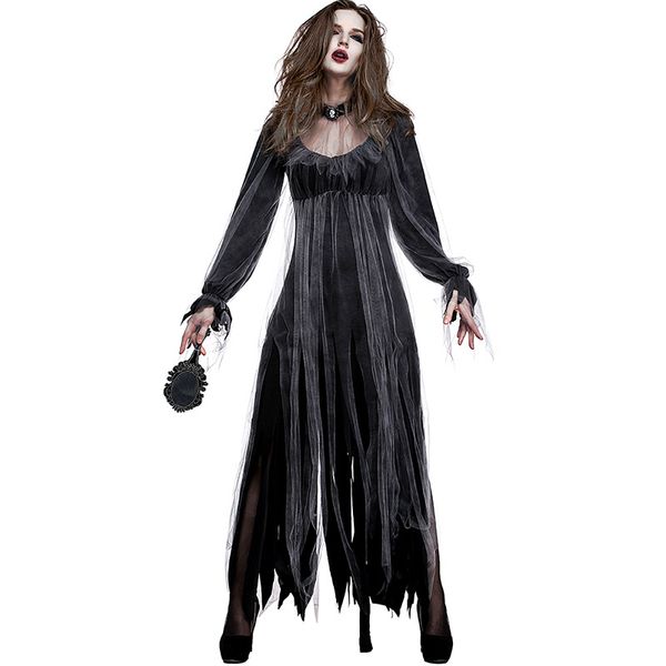theme costume umorden black horror ghost dead corpse zombie bride long bridal dress women halloween scary cosplay costumes, Black;red
theme costume umorden black horror ghost dead corpse zombie bride long bridal dress women halloween scary cosplay costumes, Black;red