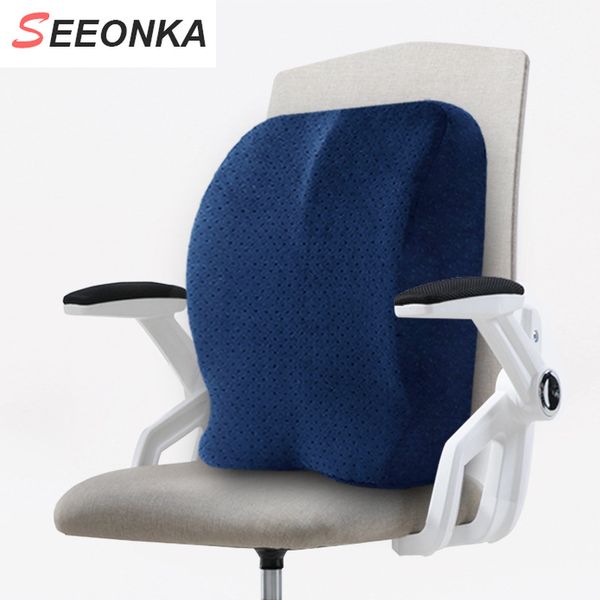 lumbar support pillow ergonomic back cushion memory foam relieves sciatica pain orthopedic backrest for car seat office chair
lumbar support pillow ergonomic back cushion memory foam relieves sciatica pain orthopedic backrest for car seat office chair