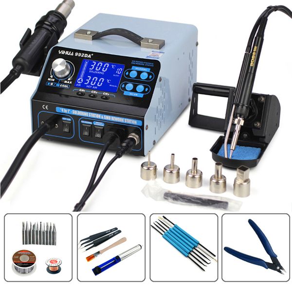 yihua 992da+ lcd digital triad heat gun desoldering station intelligent smoking air soldering lron tool welding repair board
yihua 992da+ lcd digital triad heat gun desoldering station intelligent smoking air soldering lron tool welding repair board