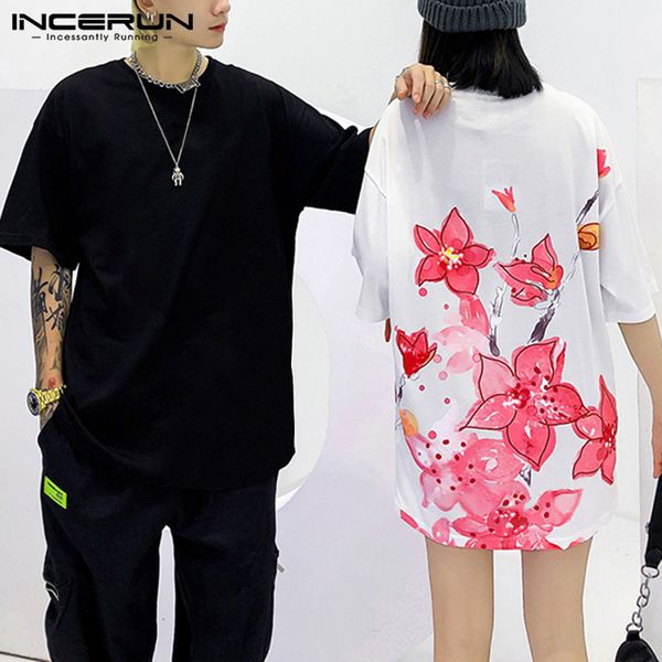 men's t-shirts incerun men short sleeve round neck t-shirt summer printed t shirts casual comfortable tees fashion flower floral overs, White;black
men's t-shirts incerun men short sleeve round neck t-shirt summer printed t shirts casual comfortable tees fashion flower floral overs, White;black
