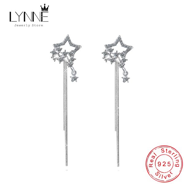 new bohemia elegant long tassel drop earrings 925 sterling silver star rhinestone ear stud pendant women jewelry dual use earing
new bohemia elegant long tassel drop earrings 925 sterling silver star rhinestone ear stud pendant women jewelry dual use earing