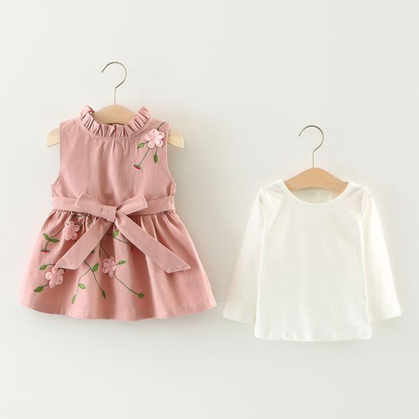 baby girls clothing spring autumn casual newborns dress long sleeve white t-shirts flower embroidery dress baby costume, Red;yellow
baby girls clothing spring autumn casual newborns dress long sleeve white t-shirts flower embroidery dress baby costume, Red;yellow