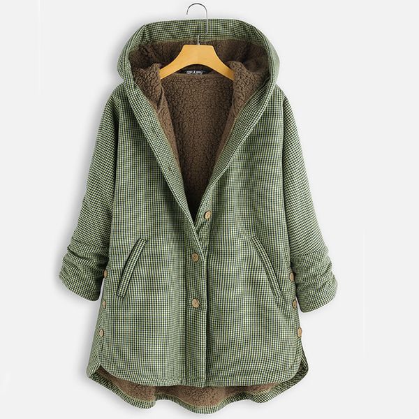 sfit winter women coats 2019 fashion vintage plaid long sleeve warm thick solid outwear button hooded outwearcoat plus size, Black;red
sfit winter women coats 2019 fashion vintage plaid long sleeve warm thick solid outwear button hooded outwearcoat plus size, Black;red