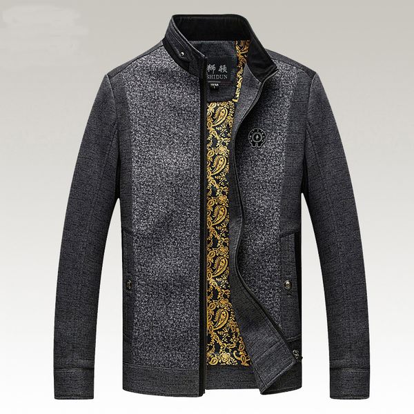 men's jackets autumn casual men brand clothing patchwork jacket stand collar plus size 3xl hj416, Black;brown
men's jackets autumn casual men brand clothing patchwork jacket stand collar plus size 3xl hj416, Black;brown