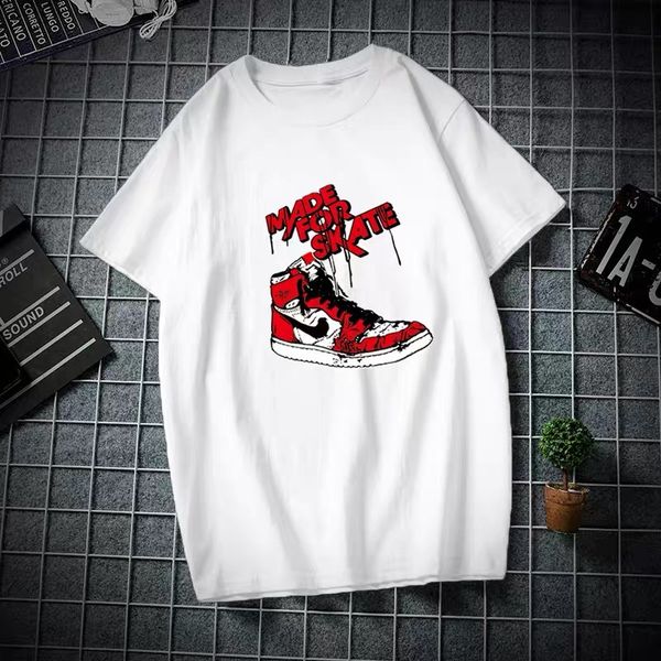 short sleeve t-shirt men's fashion brand couple's summer half sleeve 2020 new year's t-shirt men's upper garment men, White;black
short sleeve t-shirt men's fashion brand couple's summer half sleeve 2020 new year's t-shirt men's upper garment men, White;black