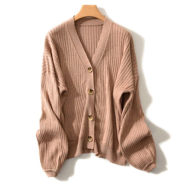 2019 spring new cashmere sweater female v-neck cardigan wool solid color jacket lady retro sweater casual bubble sleeve knitting, White;black
2019 spring new cashmere sweater female v-neck cardigan wool solid color jacket lady retro sweater casual bubble sleeve knitting, White;black