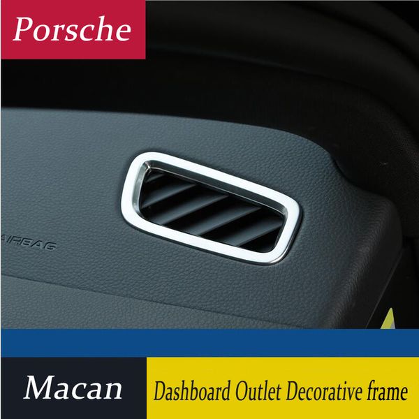 car styling sticker chrome dashboard air-condition vent outlet conditioning cover frame decoration trim for porsche macan auto accessories
car styling sticker chrome dashboard air-condition vent outlet conditioning cover frame decoration trim for porsche macan auto accessories