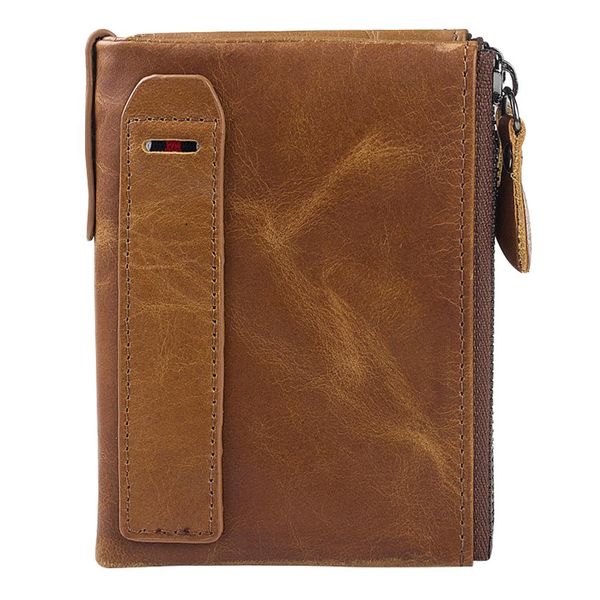 vintage men genuine leather zipper bifold short wallet card holder coin purse, Red;black
vintage men genuine leather zipper bifold short wallet card holder coin purse, Red;black