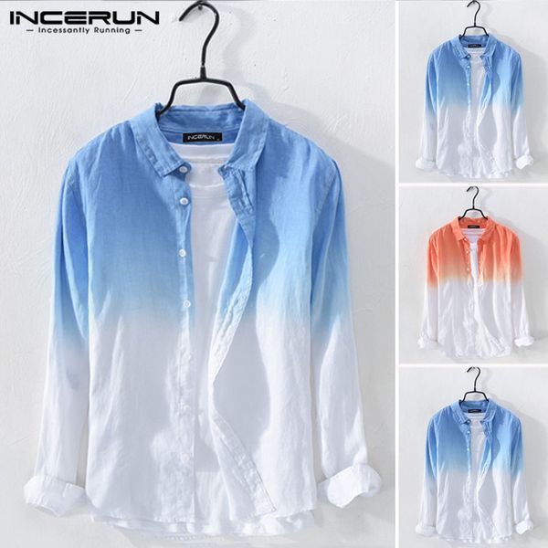 incerun men casual hanging dyed gradient long sleeve shirts trend neck breathable cool button down blouse camisa masculina 5xl, White;black
incerun men casual hanging dyed gradient long sleeve shirts trend neck breathable cool button down blouse camisa masculina 5xl, White;black