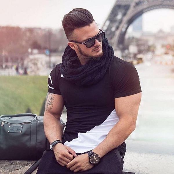 men summer style fashion t -shirts fitness and bodybuilding slim fit t shirt leisure muscle male short sleeves clothing tee designer, White;black
men summer style fashion t -shirts fitness and bodybuilding slim fit t shirt leisure muscle male short sleeves clothing tee designer, White;black