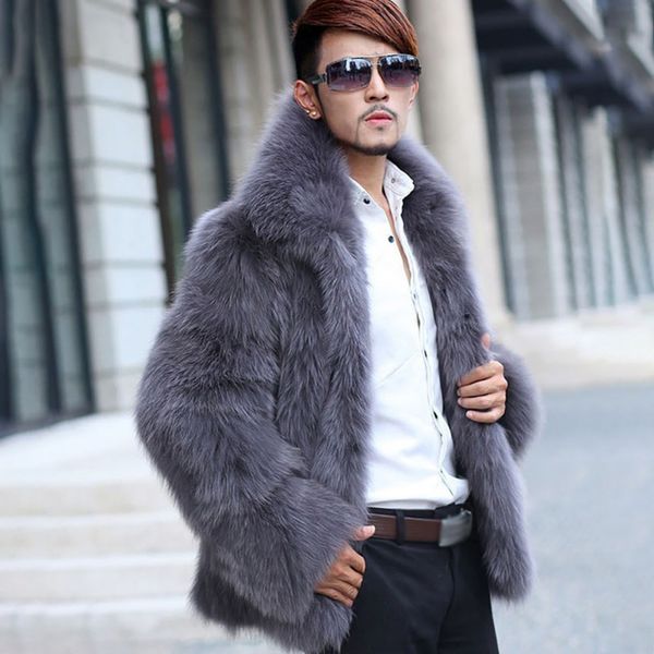 fashion warm men's faux fur coats clothing long sleeve turn down collar hairy overcoat winter outwear hairy coat jaqueta de cour, Black
fashion warm men's faux fur coats clothing long sleeve turn down collar hairy overcoat winter outwear hairy coat jaqueta de cour, Black