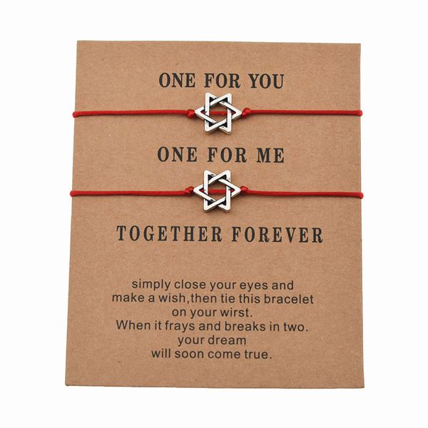 2pcs/set new trendy magen star of david charm red string bracelets for couple lover women men je star jewelry gifts, Golden;silver
2pcs/set new trendy magen star of david charm red string bracelets for couple lover women men je star jewelry gifts, Golden;silver