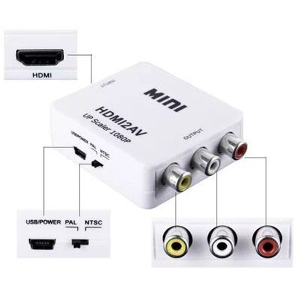 HDMI к RCA CVBS Переходник 1080P Video Converter HDMI2AV адаптер конвертер Box Поддержка NTSC PAL Выход HDMI
HDMI к RCA CVBS Переходник 1080P Video Converter HDMI2AV адаптер конвертер Box Поддержка NTSC PAL Выход HDMI