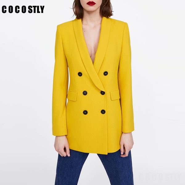 women elegant blazer yellow ladies notched collar casual suits 2019 spring-autumn solid women blazers and jackets set, White;black
women elegant blazer yellow ladies notched collar casual suits 2019 spring-autumn solid women blazers and jackets set, White;black