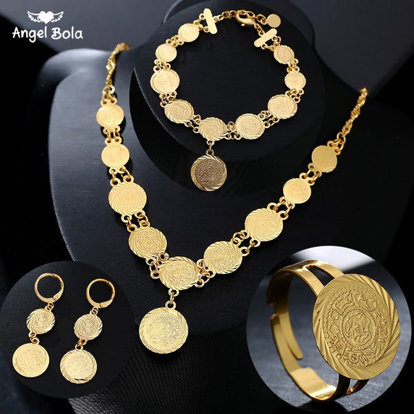 classic fashion bride muslim coin necklace earring ring bracelet gold color sets for women middle east arab wedding jewelry gift, Silver
classic fashion bride muslim coin necklace earring ring bracelet gold color sets for women middle east arab wedding jewelry gift, Silver