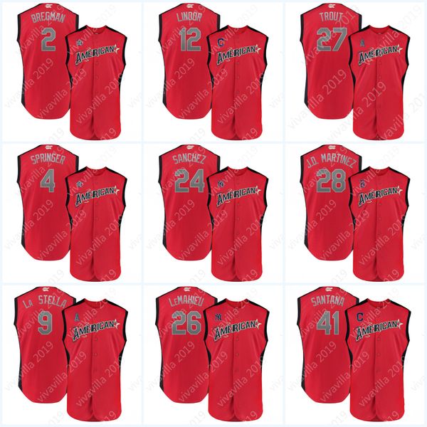 2019 All-Star Jersey Alex Bregman Vladimir Guerrero Jr. Santana DJ LeMahieu Francisco Lindor Springer Trout Betts Martinez Mike Gary Sanchez
2019 All-Star Jersey Alex Bregman Vladimir Guerrero Jr. Santana DJ LeMahieu Francisco Lindor Springer Trout Betts Martinez Mike Gary Sanchez