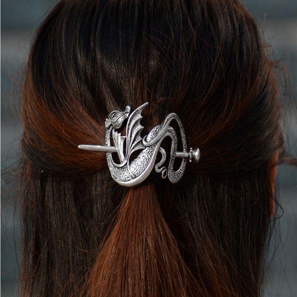 1pc unique dragon hairpin hair sticks for mom sister gift retro hairwear accessories, Golden;white
1pc unique dragon hairpin hair sticks for mom sister gift retro hairwear accessories, Golden;white
