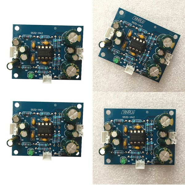 2 pieces stereo audio pre-amplifier module amplifier board 12v-35v diy hifi digital pre-amp board