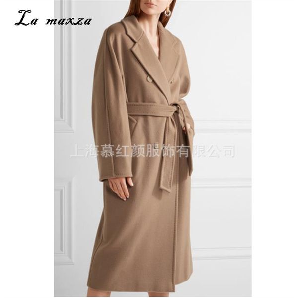 women winter coat wool 2018 vintage fashion clothes outwear long coat winter plus size, Black
women winter coat wool 2018 vintage fashion clothes outwear long coat winter plus size, Black