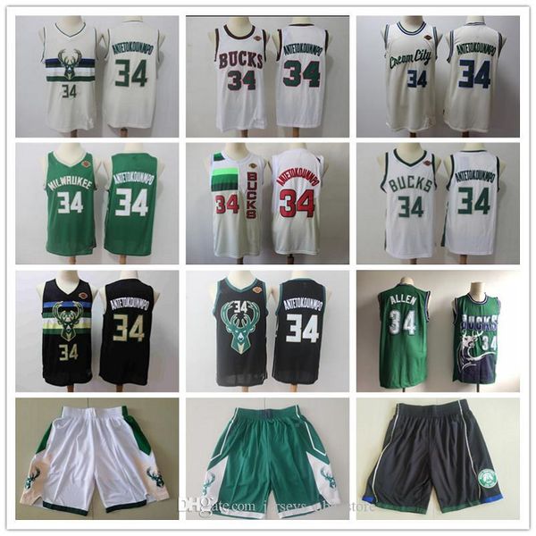 mens milwaukee bucks throwback jersey ray 34 allen giannis 34 antetokounmpo basketball shorts basketball jerseys green black white, Black;red
mens milwaukee bucks throwback jersey ray 34 allen giannis 34 antetokounmpo basketball shorts basketball jerseys green black white, Black;red