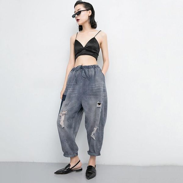 women high waist blue denim hit color trousers hollow out loose wide leg jeans streetwear women baggy boyfriend denim pants
women high waist blue denim hit color trousers hollow out loose wide leg jeans streetwear women baggy boyfriend denim pants