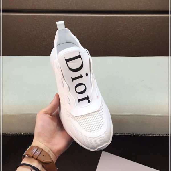 2019 new high quality men's trend casual sports shoes soft bottom outdoor leisure travel lace original box packaging