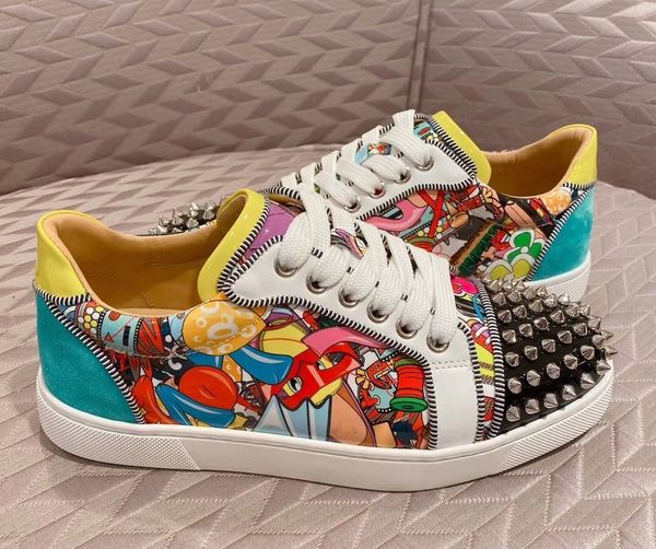 perfect-brands red bottom men's junior spikes orlato flat super loubi print low-sneakers graffit patent leather outdoor trainers 35-47, Black
perfect-brands red bottom men's junior spikes orlato flat super loubi print low-sneakers graffit patent leather outdoor trainers 35-47, Black