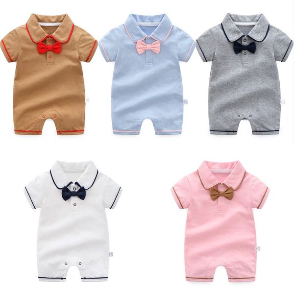 newborn bows tie lapel short sleeve rompers cotton infant boys girls summer rompers infant girl designer clothes, Blue
newborn bows tie lapel short sleeve rompers cotton infant boys girls summer rompers infant girl designer clothes, Blue