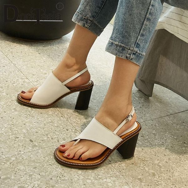 doratasia elegant female genuine leather block heels sewing sandals women comfy solid open toe high heels shoes woman, Black
doratasia elegant female genuine leather block heels sewing sandals women comfy solid open toe high heels shoes woman, Black