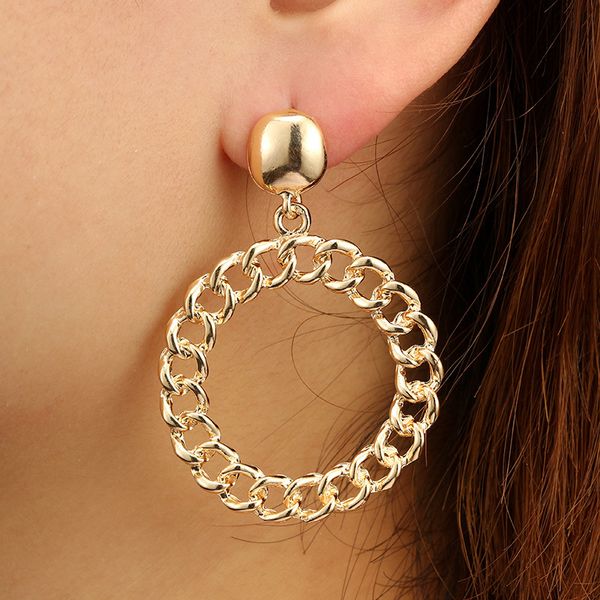 ufavoirte punk style hollow round circle earrings gold color loop drop earrings for women statement jewelry high qualit, Silver
ufavoirte punk style hollow round circle earrings gold color loop drop earrings for women statement jewelry high qualit, Silver