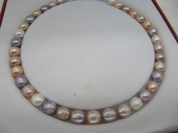 fine pearls jewelry natural south sea pink white purple 18" 10-12mm pearl necklace yellow clasp, Silver
fine pearls jewelry natural south sea pink white purple 18" 10-12mm pearl necklace yellow clasp, Silver