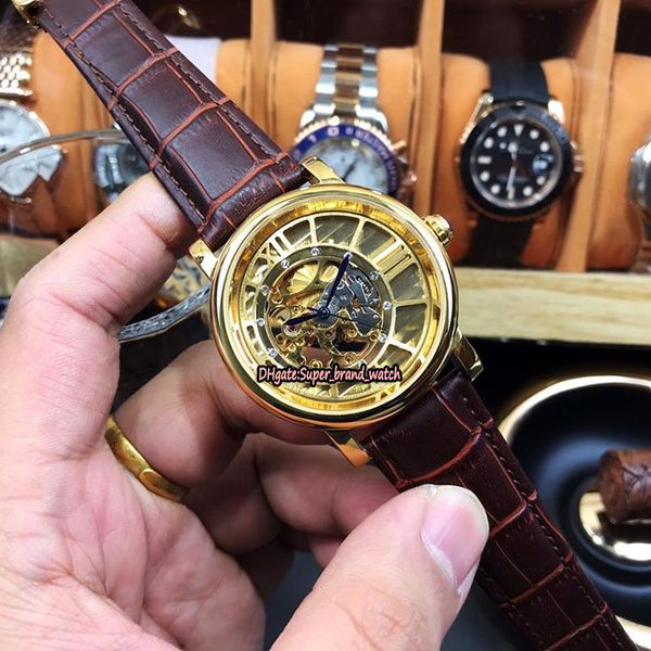 8 color rotonde de w1556214 mechanical hand-winding skeleton dial i00589 mens sport watches gold 316l steel case crystal glass leather band, Slivery;brown
8 color rotonde de w1556214 mechanical hand-winding skeleton dial i00589 mens sport watches gold 316l steel case crystal glass leather band, Slivery;brown