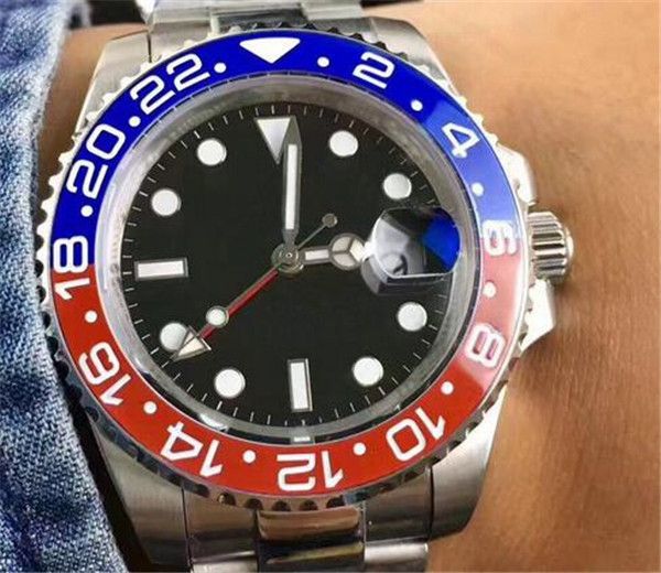 11 luxury automatic mens watch gmt lum black blue ceramic bezel watch blro stainless original clasp mens watches in wristwatch, Slivery;brown
11 luxury automatic mens watch gmt lum black blue ceramic bezel watch blro stainless original clasp mens watches in wristwatch, Slivery;brown