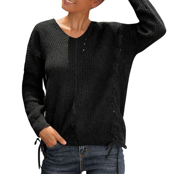 blouse women casual solid knitted hollow out long sleeve sweater blouses and blouse blusas feminina 2019 autumn winter, White;black
blouse women casual solid knitted hollow out long sleeve sweater blouses and blouse blusas feminina 2019 autumn winter, White;black