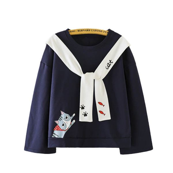 kawaii long-sleeve hoodies women cat print sweatshirt harajuku sweet sweatershirt japan young style students hooded hoodies, Black
kawaii long-sleeve hoodies women cat print sweatshirt harajuku sweet sweatershirt japan young style students hooded hoodies, Black