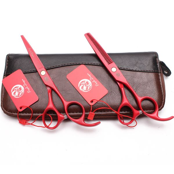 6" 17.5cm japan 440c purple dragon red barber shears hairdressing shears cuttng scissors thinning scissors professional hair scissors z
6" 17.5cm japan 440c purple dragon red barber shears hairdressing shears cuttng scissors thinning scissors professional hair scissors z