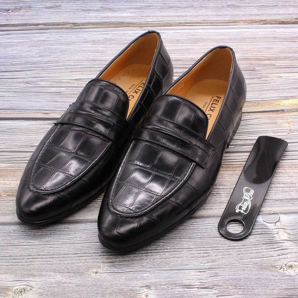 2020 mens penny loafers genuine leather hand painted slip on men's dress shoes wedding casual business shoes, Black
2020 mens penny loafers genuine leather hand painted slip on men's dress shoes wedding casual business shoes, Black