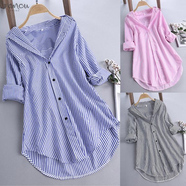 women shirts stripe cotton long sleeve turn down collar pink button loose temperament elegant summer blouse shirts, White
women shirts stripe cotton long sleeve turn down collar pink button loose temperament elegant summer blouse shirts, White
