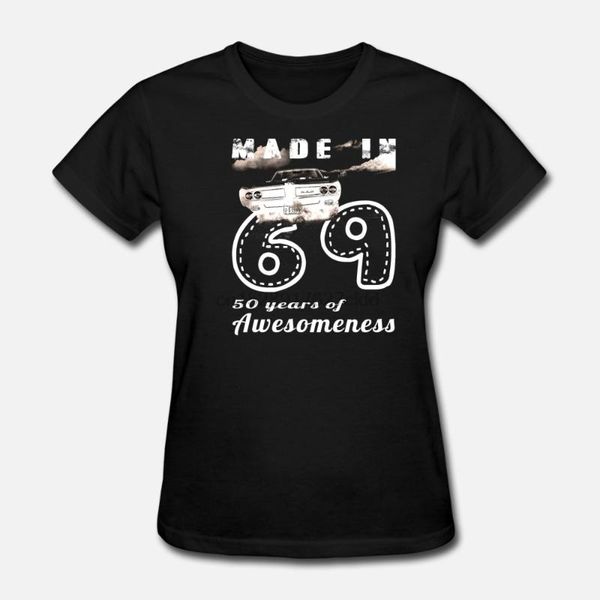 men t shirt made in 69 50 years of awesomeness t-shirt(2) women t shirt, White;black 
men t shirt made in 69 50 years of awesomeness t-shirt(2) women t shirt, White;black