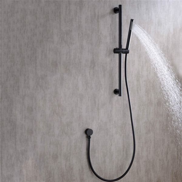 black sus 304 stainless steel sliding adjustable shower bar shower head holder bathroom bar brass handheld pvc hose
black sus 304 stainless steel sliding adjustable shower bar shower head holder bathroom bar brass handheld pvc hose