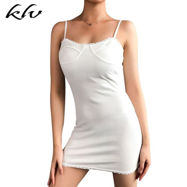 women white ribbed knit sleeveless bodycon mini dress spaghetti strap scalloped lace trim backless party clubwear, Black;gray
women white ribbed knit sleeveless bodycon mini dress spaghetti strap scalloped lace trim backless party clubwear, Black;gray