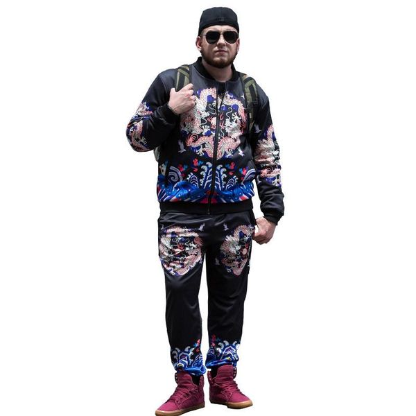 whosale new fashion tracksuit sets for dragon pattern running clothes sportswear sports suit men's jacket+pants sets plus size l-7xl 2p, Gray
whosale new fashion tracksuit sets for dragon pattern running clothes sportswear sports suit men's jacket+pants sets plus size l-7xl 2p, Gray