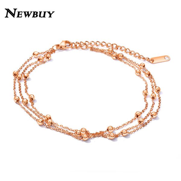 newbuy multilayer stainless steel anklets for women silver/rose gold color beads ankle bracelets wholesale, Red;blue
newbuy multilayer stainless steel anklets for women silver/rose gold color beads ankle bracelets wholesale, Red;blue