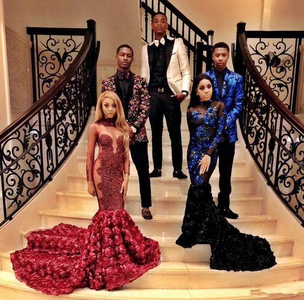 2019 red mermaid evening dresses high neck lace sequined long sleeve flower ruffles plus size prom gowns abendkleider vestido de festa, Black;red
2019 red mermaid evening dresses high neck lace sequined long sleeve flower ruffles plus size prom gowns abendkleider vestido de festa, Black;red