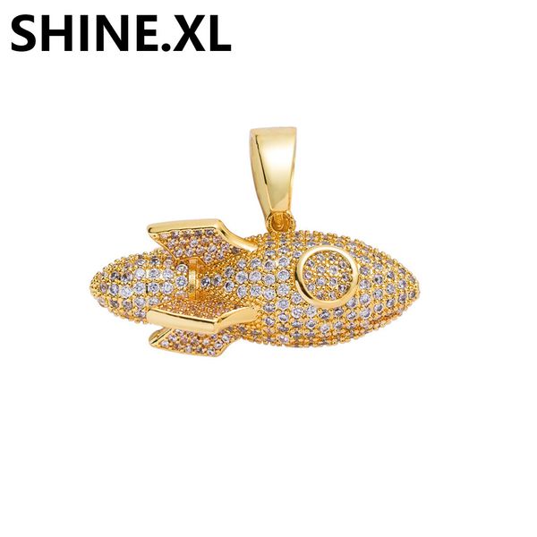 iced out micro paved zircon rocket ship pendant necklace with stainless steel rope chain mens hip hop jewelry, Silver
iced out micro paved zircon rocket ship pendant necklace with stainless steel rope chain mens hip hop jewelry, Silver