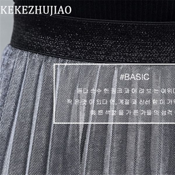 kekezhujiao моды metallic sliver плиссированные юбки высокой талией midi юбка упругие талии party club дамы fenimias осень зима, Black
kekezhujiao моды metallic sliver плиссированные юбки высокой талией midi юбка упругие талии party club дамы fenimias осень зима, Black