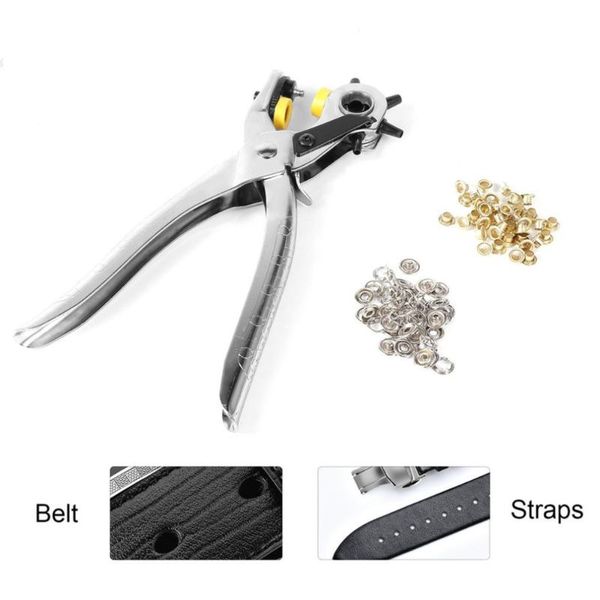 multifunctional hole puncher handle punch eyelet plier with 5 different hole sizes for leather strap watch band leather card
multifunctional hole puncher handle punch eyelet plier with 5 different hole sizes for leather strap watch band leather card