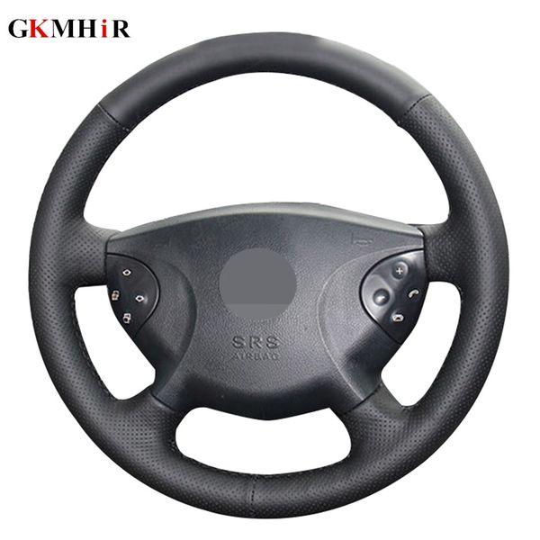 diy hand-stitched black artificial leather steering wheel cover for e63 w210 e240 e280 e320 2002-2005
diy hand-stitched black artificial leather steering wheel cover for e63 w210 e240 e280 e320 2002-2005
